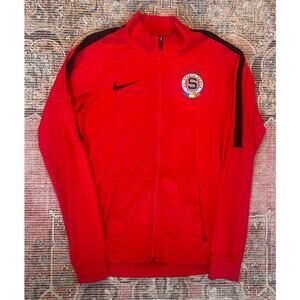 AC Sparta Praha Nike Men's Football Training Jacket Sweatshirt Red Size Small